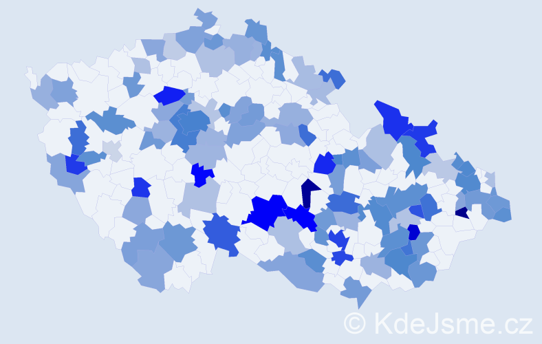 Jméno: 'Zoe', počet výskytů 215 v celé ČR