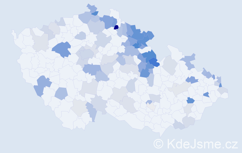 Jméno: 'Elzbieta', počet výskytů 166 v celé ČR