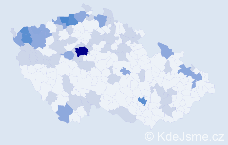 Jméno: 'Marianne', počet výskytů 123 v celé ČR