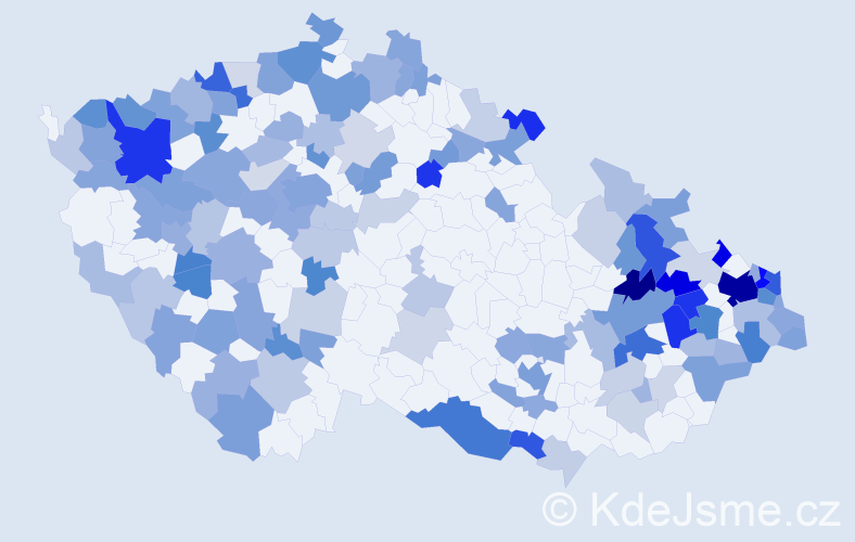 Jméno: 'Stefanie', počet výskytů 283 v celé ČR
