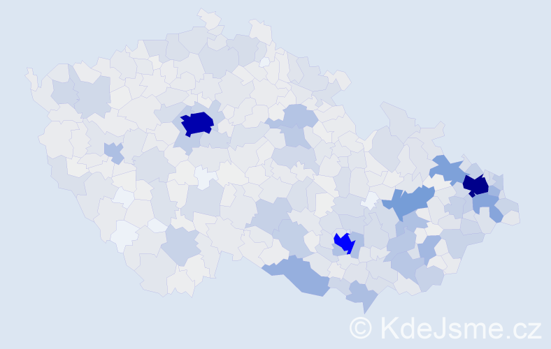 Jméno: 'Sylva', počet výskytů 4352 v celé ČR