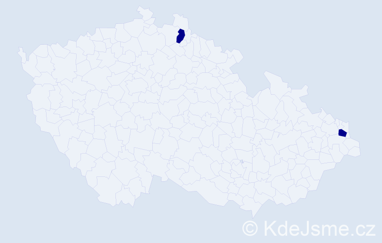 Jméno: 'Eduard Robert', počet výskytů 2 v celé ČR