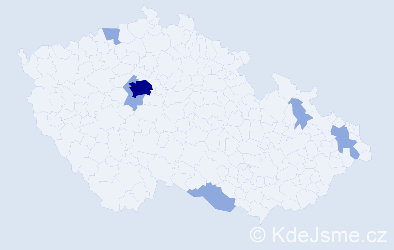 Jméno: 'Maximus', počet výskytů 11 v celé ČR