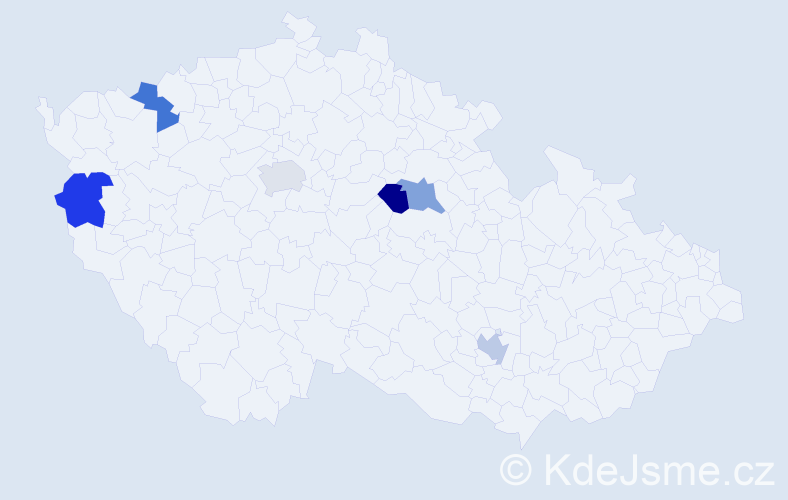 Jméno: 'Chi Cuong', počet výskytů 6 v celé ČR