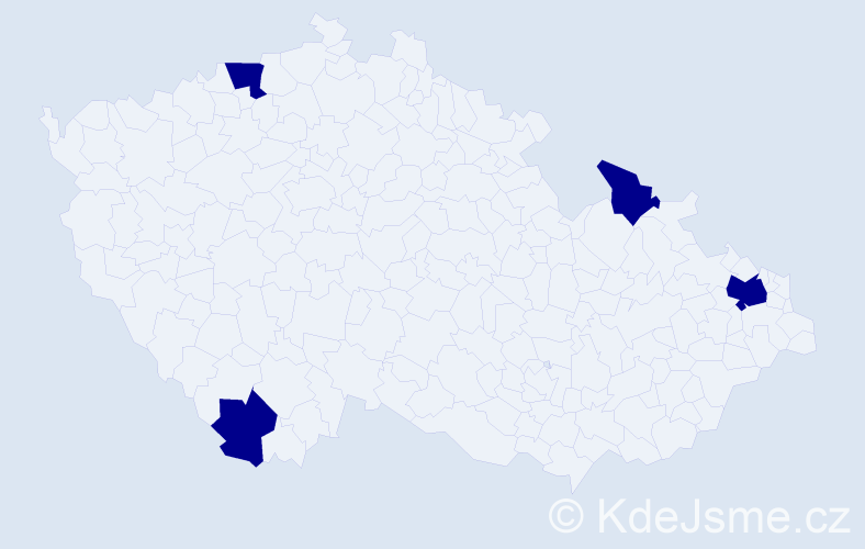Jméno: 'Sorin', počet výskytů 4 v celé ČR