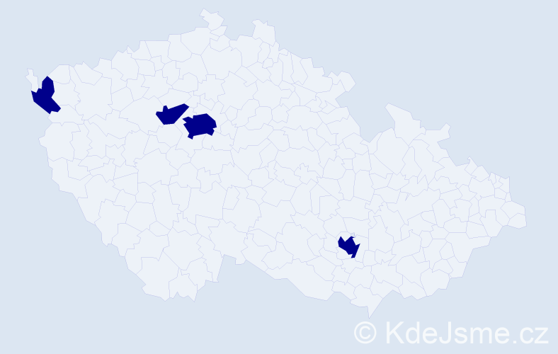 Jméno: 'Thien Trang', počet výskytů 4 v celé ČR