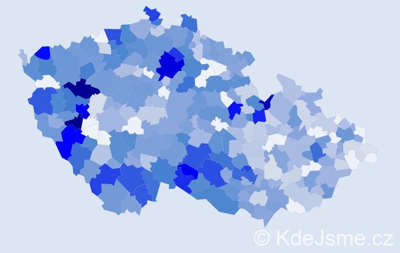 Jméno: 'Mirka', počet výskytů 996 v celé ČR