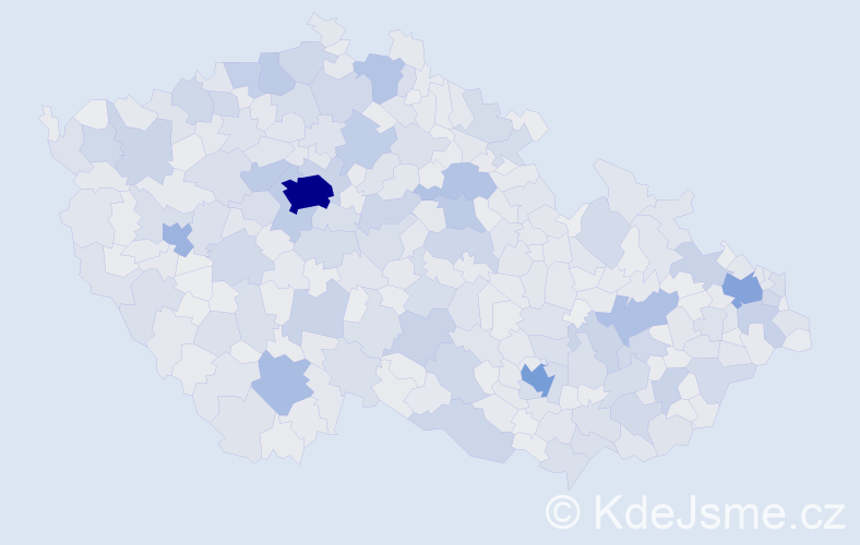 Jméno: 'Jana', počet výskytů 269709 v celé ČR