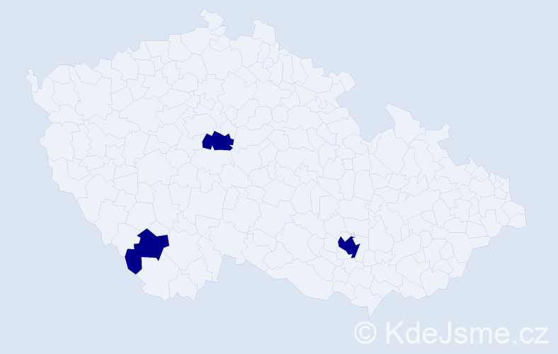 Jméno: 'Tereza Petra', počet výskytů 3 v celé ČR