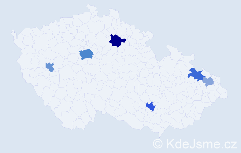 Jméno: 'Bojan', počet výskytů 14 v celé ČR
