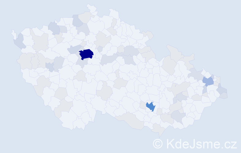 Jméno: 'Stefan', počet výskytů 160 v celé ČR