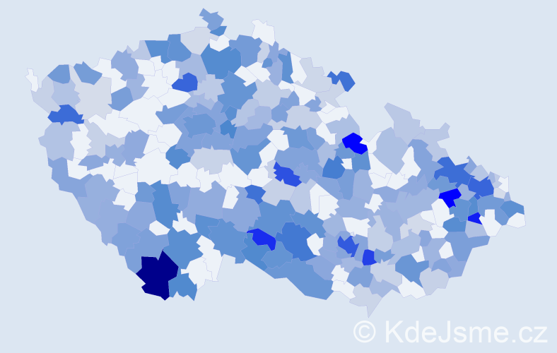 Jméno: 'Tina', počet výskytů 455 v celé ČR