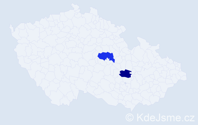 Jméno: 'Anna Natali', počet výskytů 2 v celé ČR