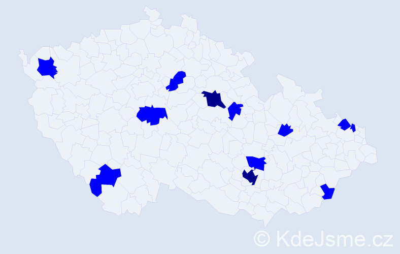 Jméno: 'Matyáš Petr', počet výskytů 14 v celé ČR