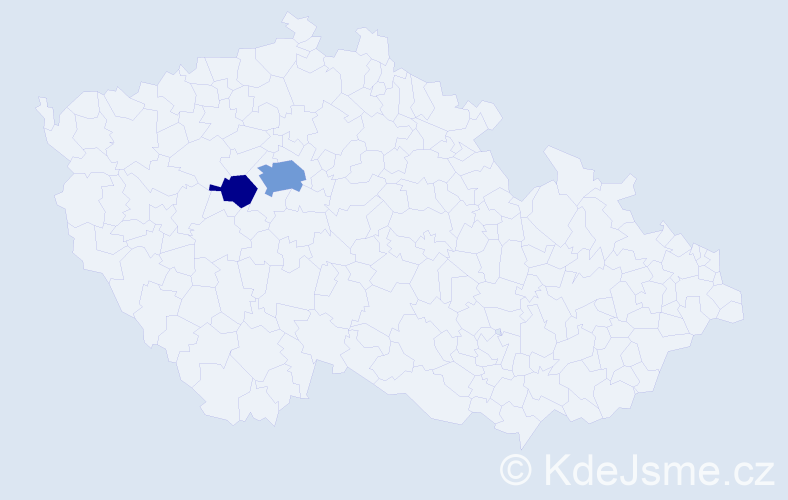 Jméno: 'Xiaohua', počet výskytů 5 v celé ČR