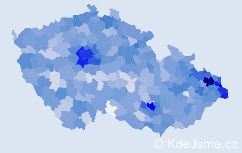 Jméno: 'Sebastian', počet výskytů 4694 v celé ČR