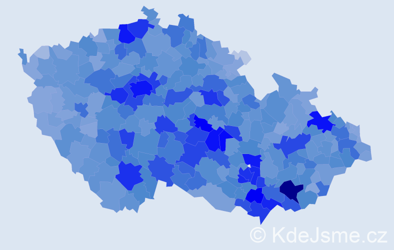 Jméno: 'Vít', počet výskytů 17769 v celé ČR
