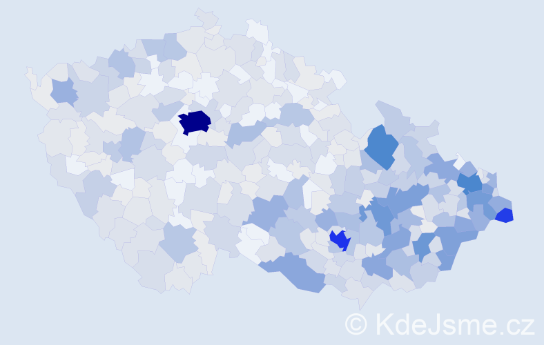 Jméno: 'Aloisie', počet výskytů 1233 v celé ČR
