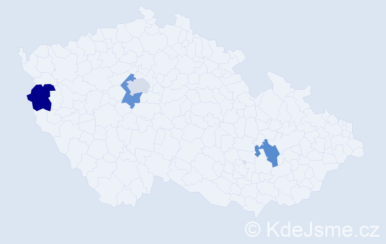 Jméno: 'Oksana Vladimirovna', počet výskytů 4 v celé ČR