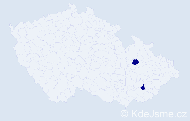 Jméno: 'Miroslav Adrian', počet výskytů 2 v celé ČR