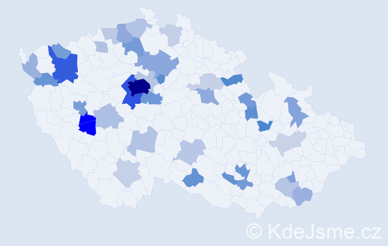 Jméno: 'Sofiya', počet výskytů 134 v celé ČR