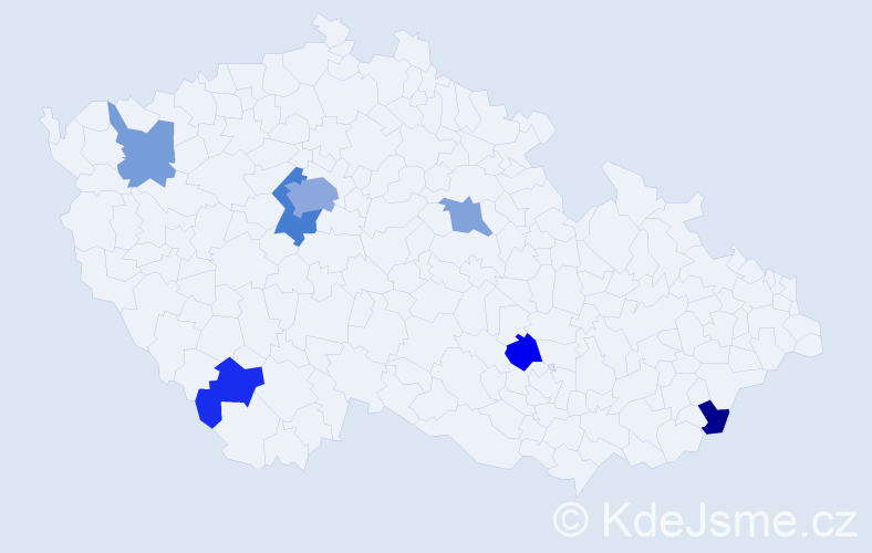 Jméno: 'Grigoriy', počet výskytů 13 v celé ČR