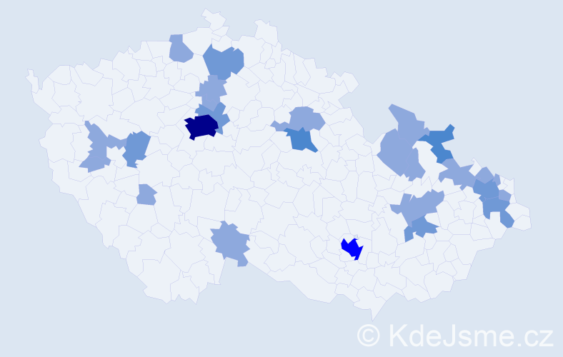 Jméno: 'Jannis', počet výskytů 44 v celé ČR