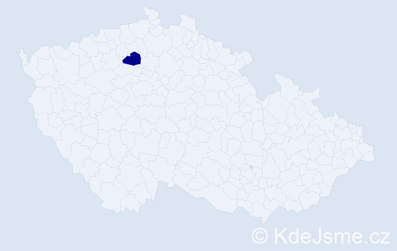 Jméno: 'Manika', počet výskytů 1 v celé ČR