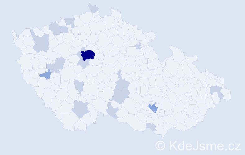 Jméno: 'Guido', počet výskytů 34 v celé ČR