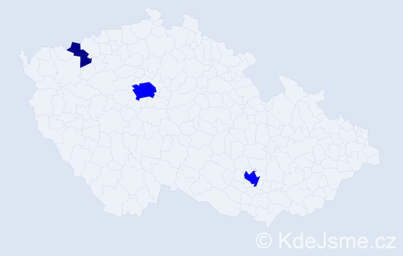 Jméno: 'Cornelie', počet výskytů 4 v celé ČR