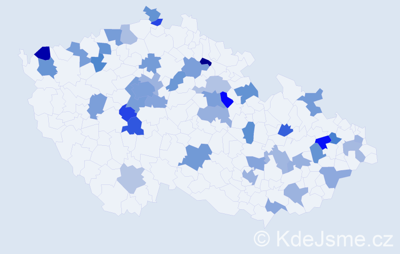 Jméno: 'Sean', počet výskytů 63 v celé ČR