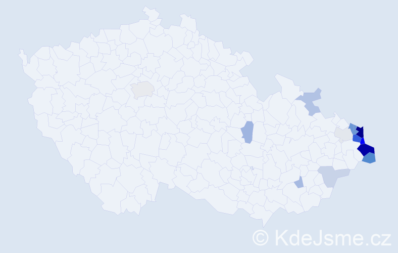 Jméno: 'Lech', počet výskytů 50 v celé ČR