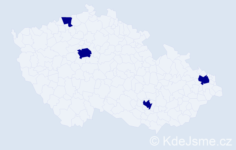 Jméno: 'Ryan Paul', počet výskytů 4 v celé ČR