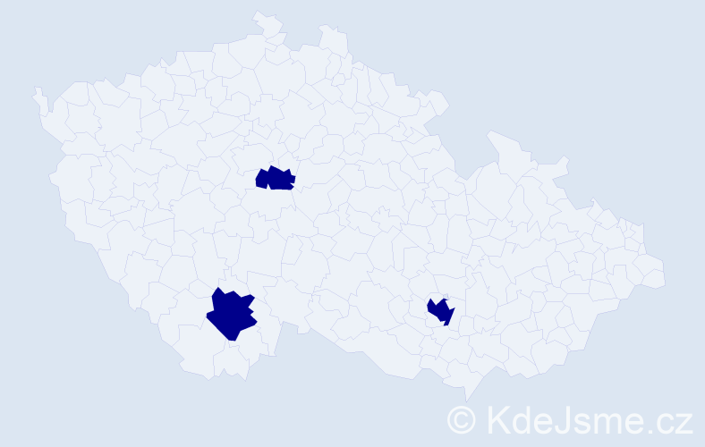 Jméno: 'Tereza Petra', počet výskytů 3 v celé ČR
