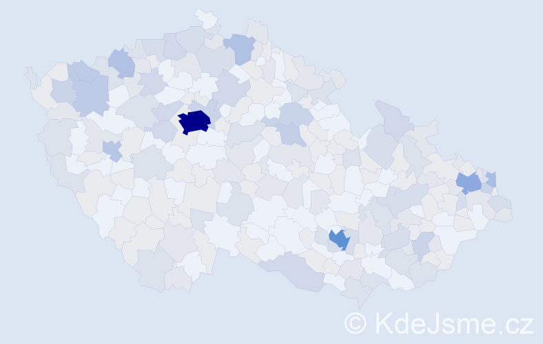 Jméno: 'Katarina', počet výskytů 480 v celé ČR