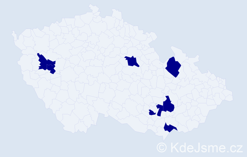 Jméno: 'Lukáš Ladislav', počet výskytů 7 v celé ČR