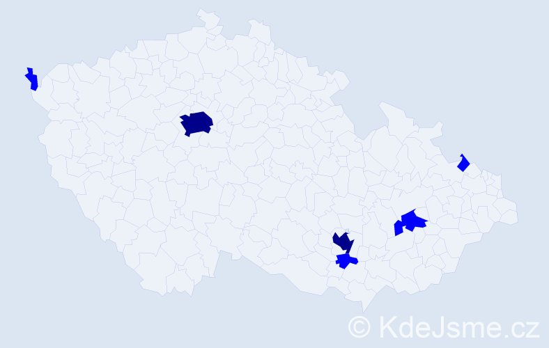 Jméno: 'Tuan Phong', počet výskytů 8 v celé ČR