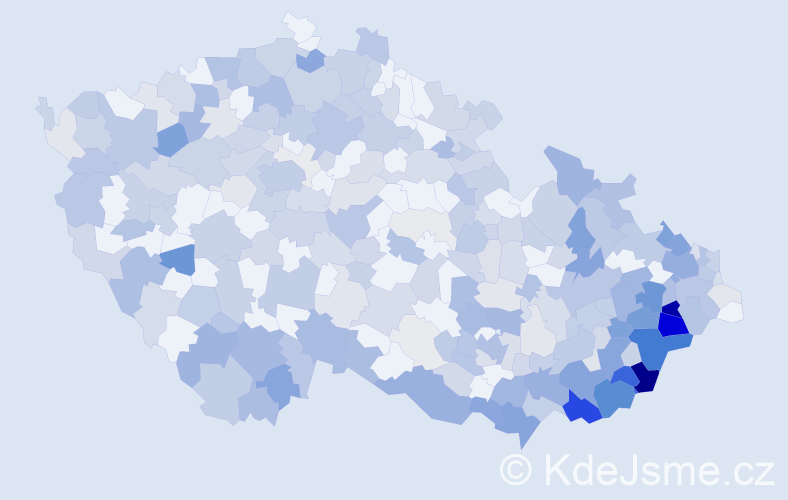 Jméno: 'Anastazie', počet výskytů 679 v celé ČR