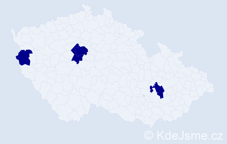 Jméno: 'Oksana Vladimirovna', počet výskytů 4 v celé ČR