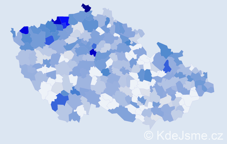 Jméno: 'Angelika', počet výskytů 819 v celé ČR