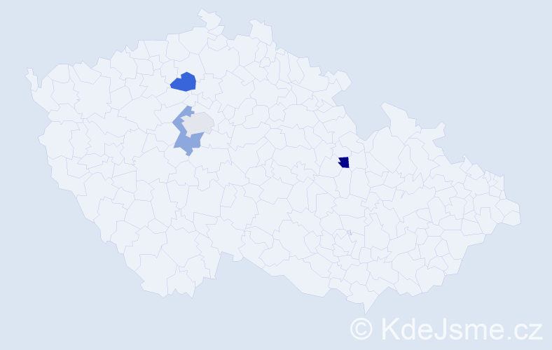 Jméno: 'Sofie Isabel', počet výskytů 4 v celé ČR