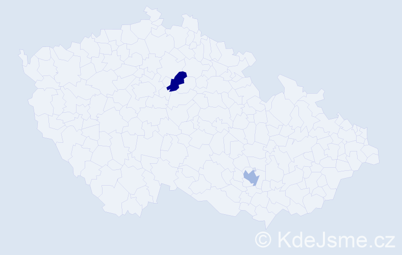 Jméno: 'Jana Ivana', počet výskytů 2 v celé ČR