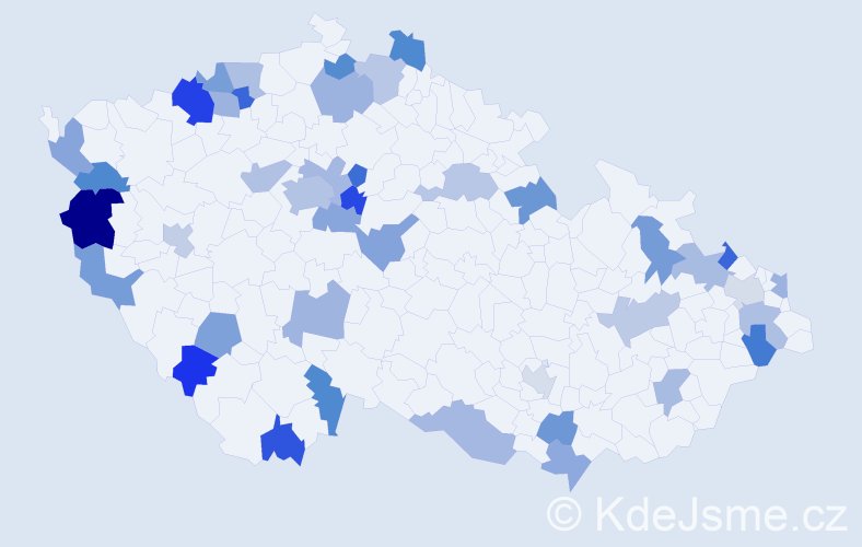 Jméno: 'Antonina', počet výskytů 52 v celé ČR