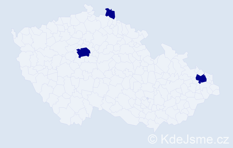 Jméno: 'Tran Quan', počet výskytů 3 v celé ČR