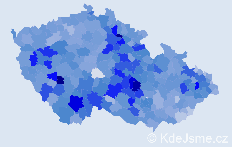 Jméno: 'Bohuslava', počet výskytů 5288 v celé ČR
