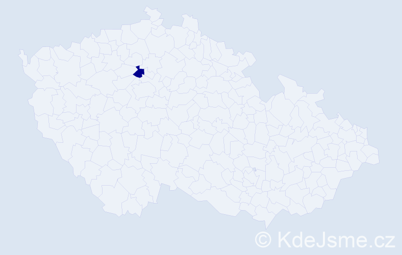 Jméno: 'Kunhilda', počet výskytů 1 v celé ČR