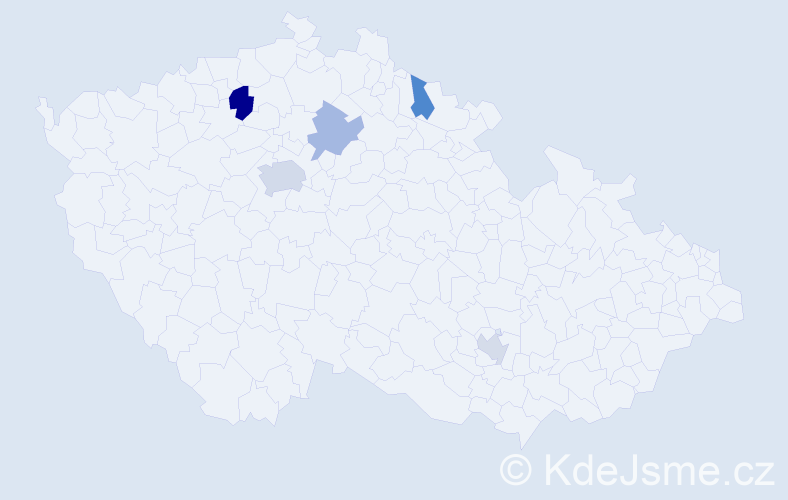 Jméno: 'Doubrava', počet výskytů 8 v celé ČR