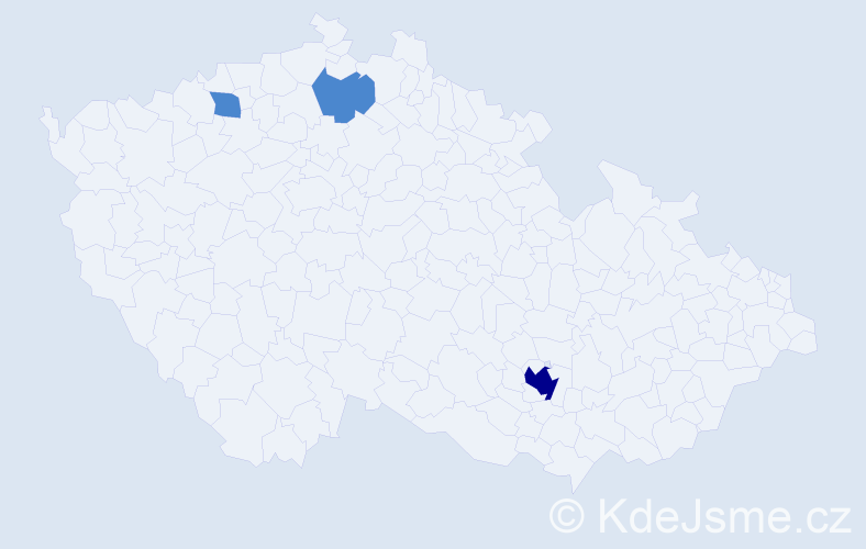 Jméno: 'Eugene', počet výskytů 5 v celé ČR