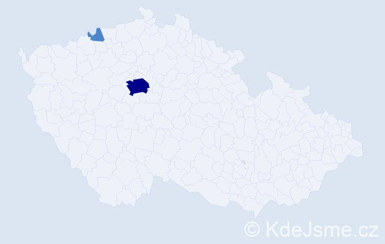 Jméno: 'Mehrdad', počet výskytů 4 v celé ČR