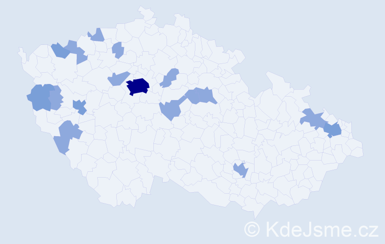 Jméno: 'Van Duy', počet výskytů 27 v celé ČR
